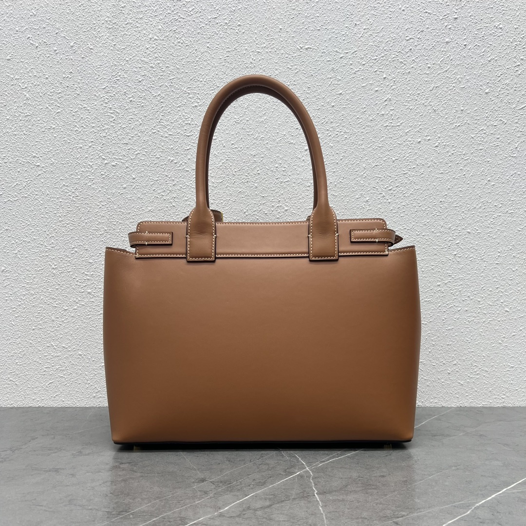 Celine Conti Bag Handbag In Supple Calfskin Tan 199873